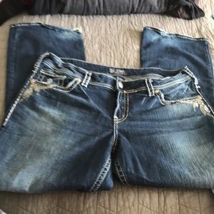Suki Silver Jeans - Size 18/Length 32